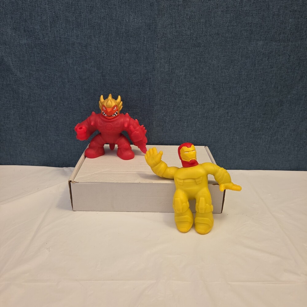 Goo Jit Zu Heroes Marvel Set of 4 Hulk Iron Man Pantaro Blazagon Squishy Toy - Picture 12 of 16